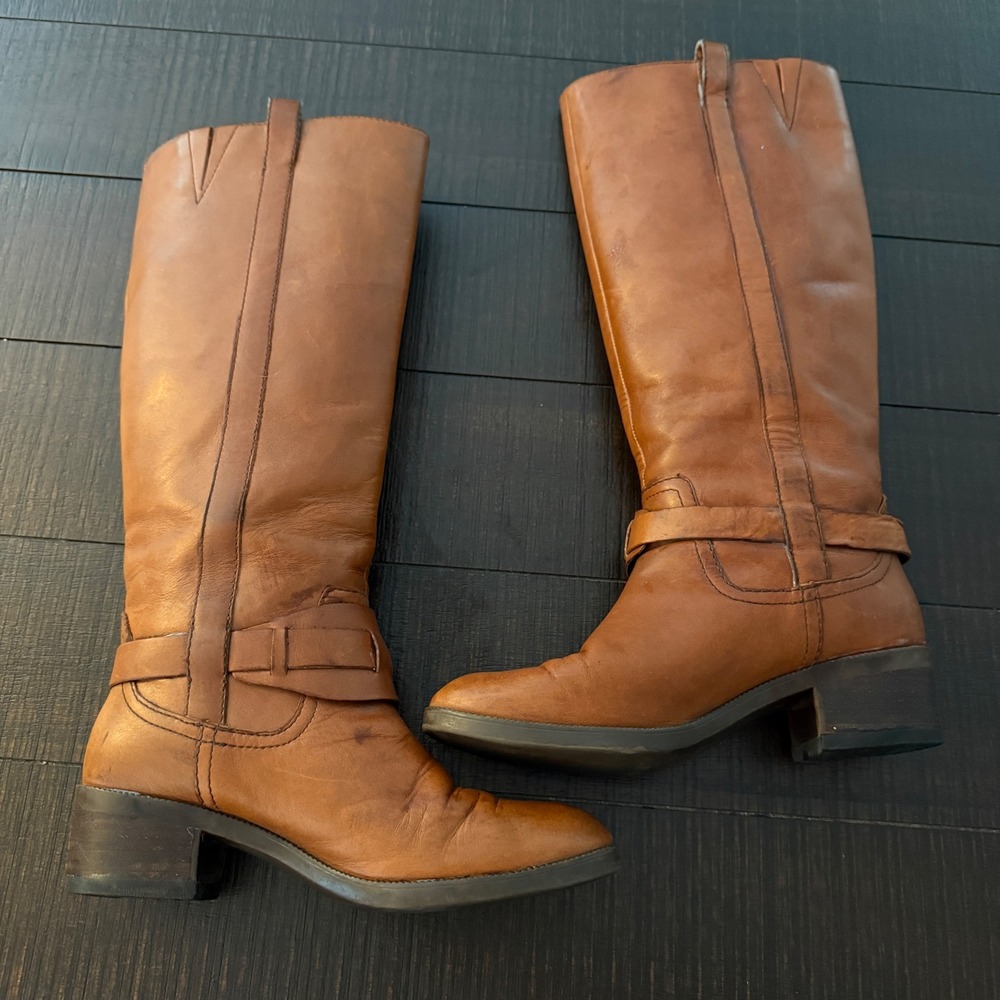 Lauren Ralph Lauren Riding Boots Womens 6.5B Brown Leather Charleen Equestrian - Picture 11 of 15